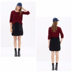 Madewell quilted shirttail skirt 4